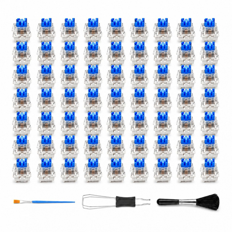 3D Print Removal Tool - 50PCS Blue Mechanical Keyboard Switches Clickers