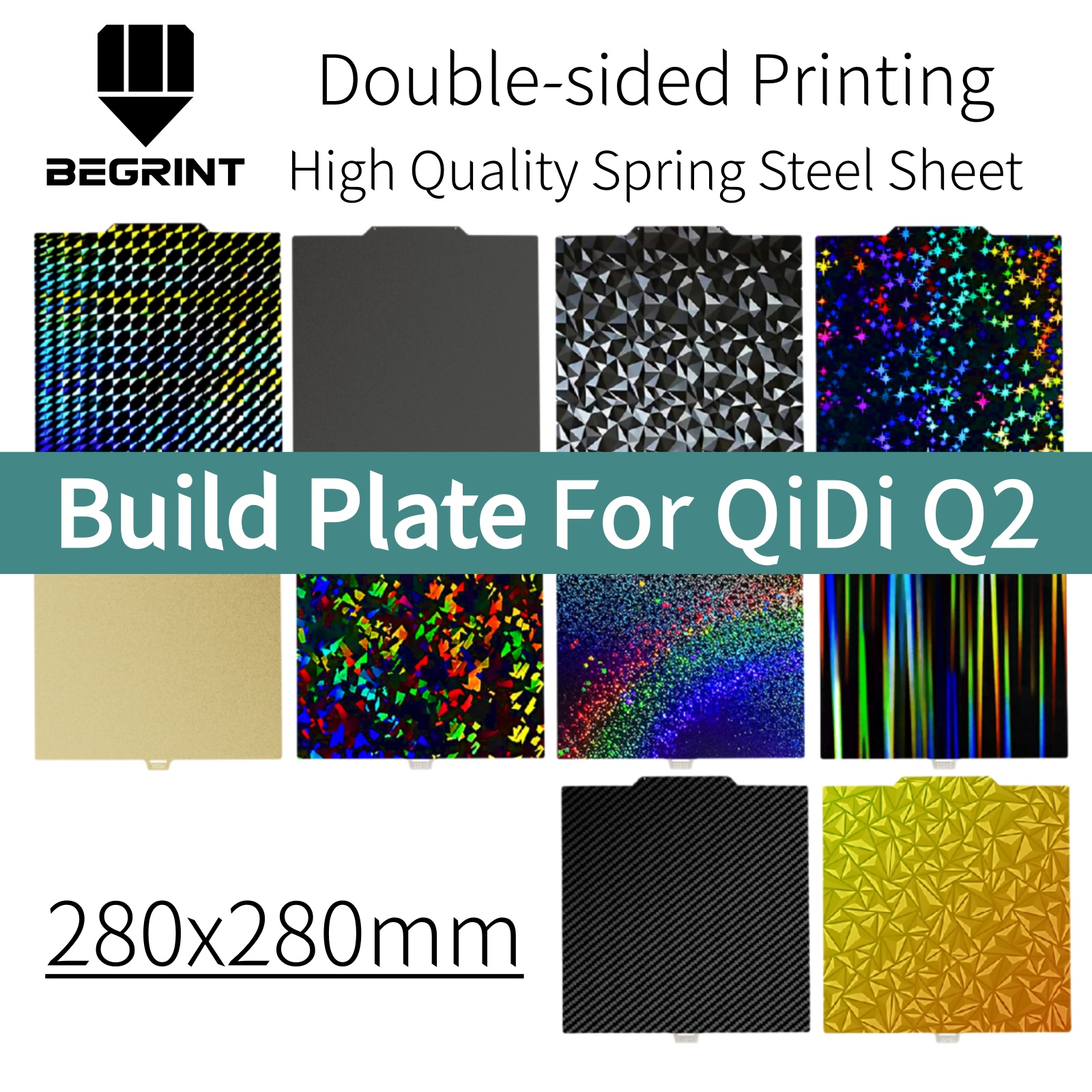 Pei Sheet - Build Plate For QIDI Q2 PEI
