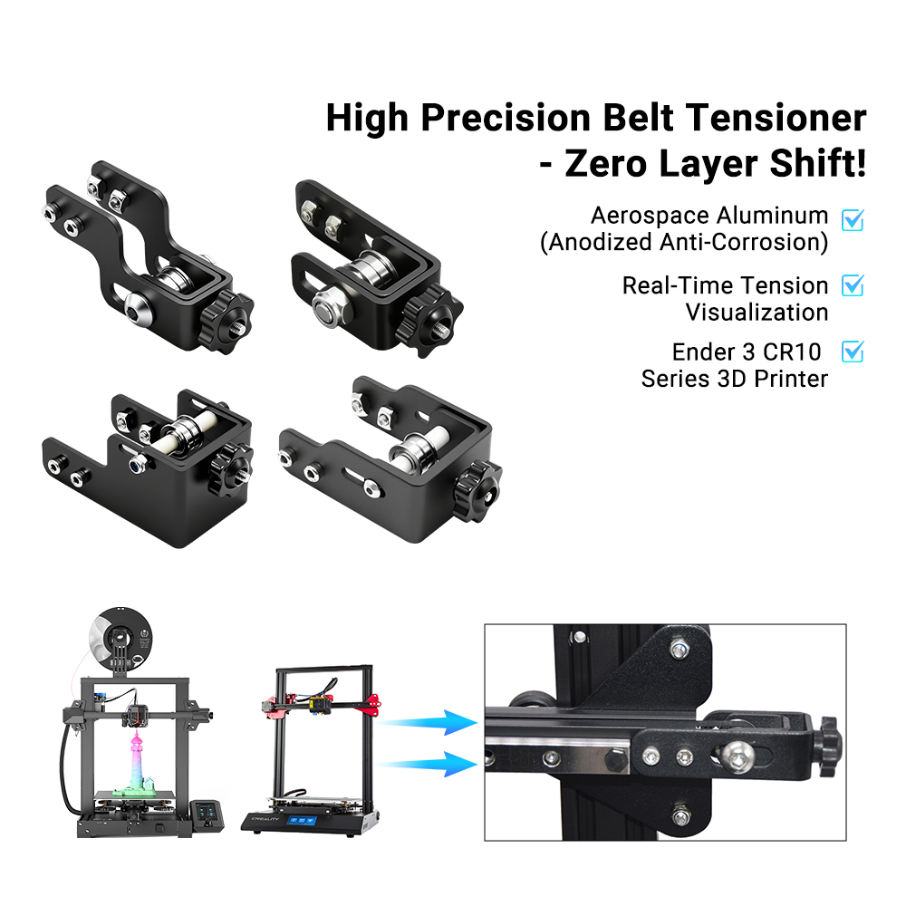3D Printing X Axis - 3D Printer Parts Belt Tensioner for