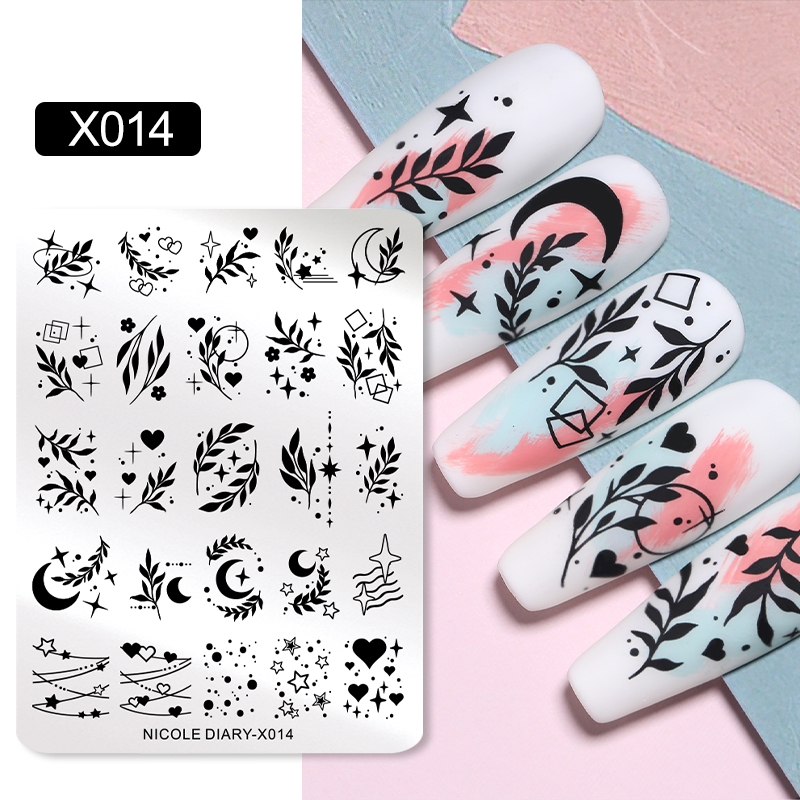 NICOLE DIARY Leaves Flower Nai - 3D Printing Template บทวิจารณ์และราคา