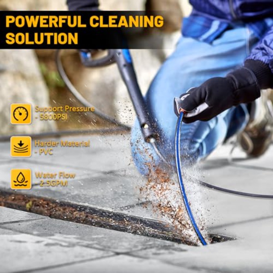Sewer Jetter Kit for Pressure  - Nozzle Cleaning Kit บทวิจารณ์และราคา