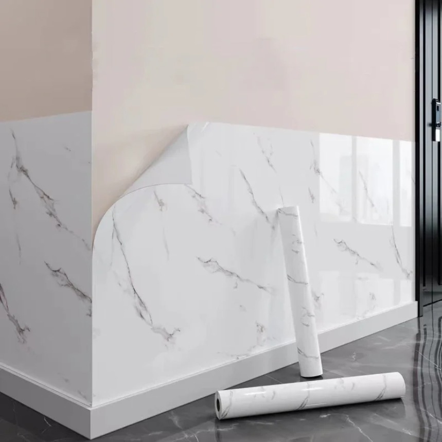 Modern Waterproof Marble Wallp - 3D Printing Quotes บทวิจารณ์และราคา