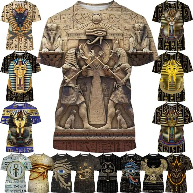 Summer New Pharaoh 3D Print T- - 3D Printing Industrial บทวิจารณ์และราคา
