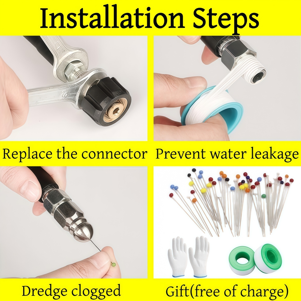 5~50m Pressure Washer Sewer Je - Nozzle Cleaning Kit บทวิจารณ์และราคา