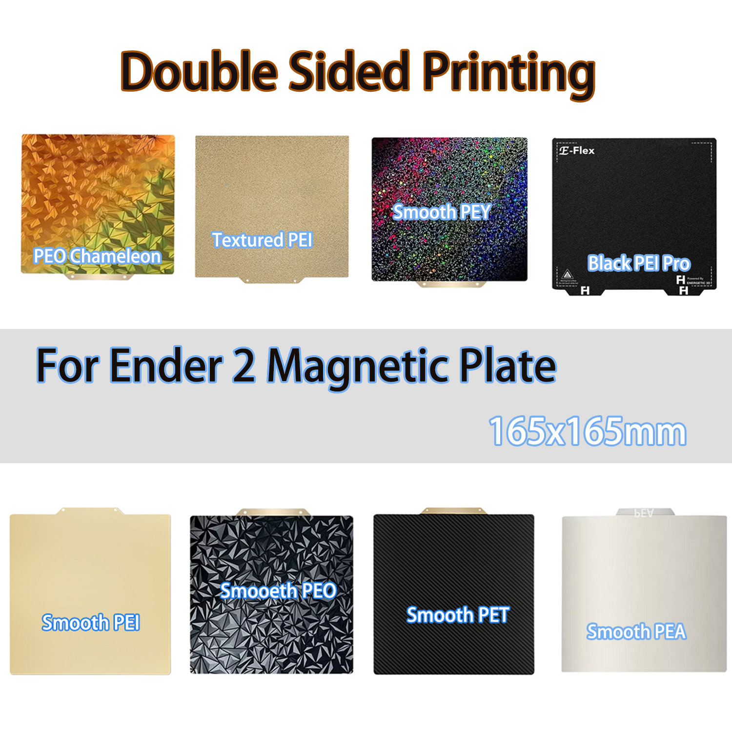 Ender-2 Pro 165x165mm PEI Shee - Pei Sheet บทวิจารณ์และราคา