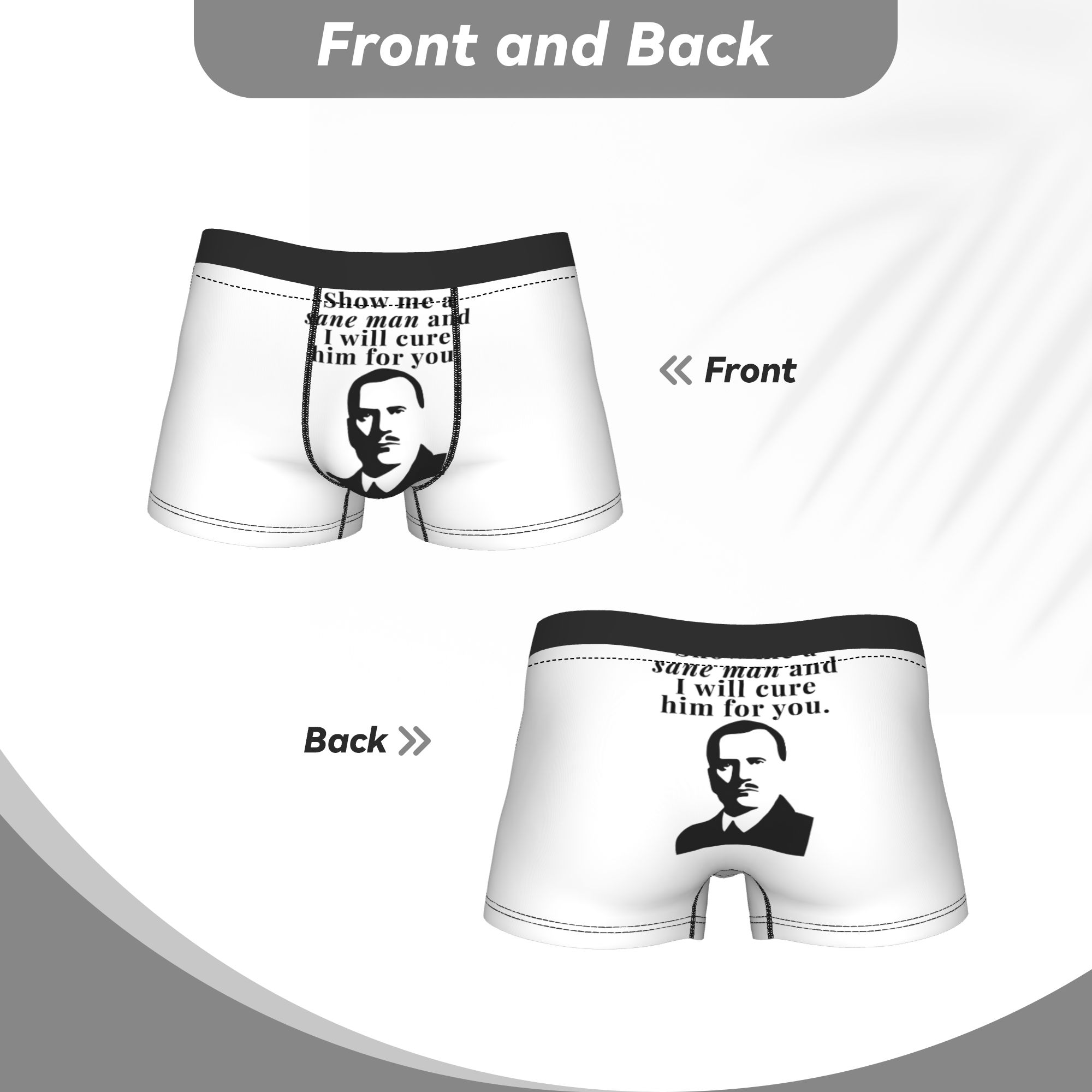 Carl Jung Quote  Boxer Shorts  - 3D Printing Quotes บทวิจารณ์และราคา