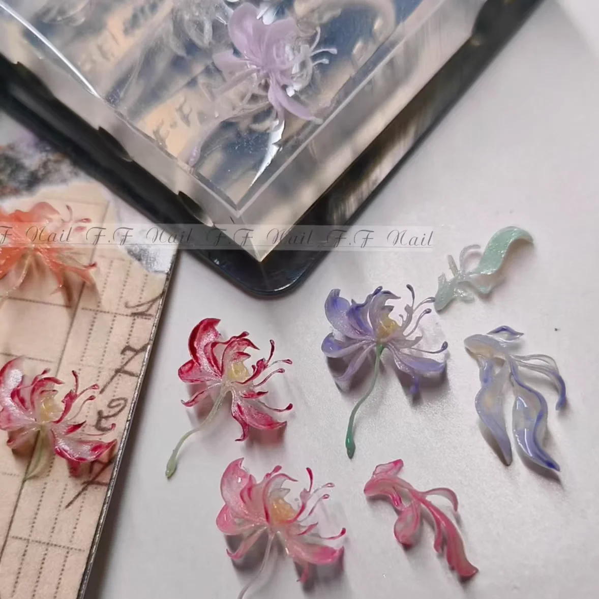 1pc Ripple Lotus Koi Mushroom  - 3D Printing Template บทวิจารณ์และราคา