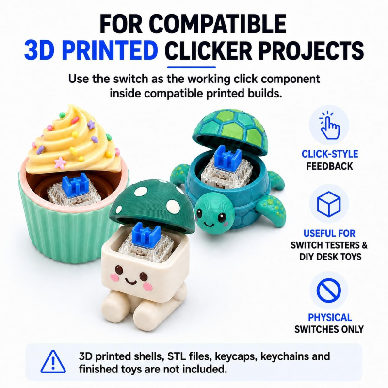 50PCS Blue Mechanical Keyboard - 3D Print Removal Tool บทวิจารณ์และราคา