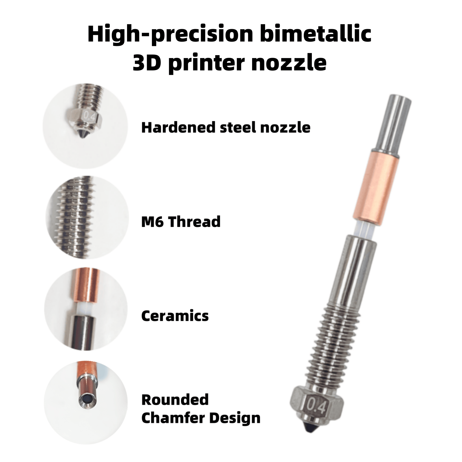 Bimetal Nozzle For QIDI Plus 4 - 3D Print Removal Tool บทวิจารณ์และราคา