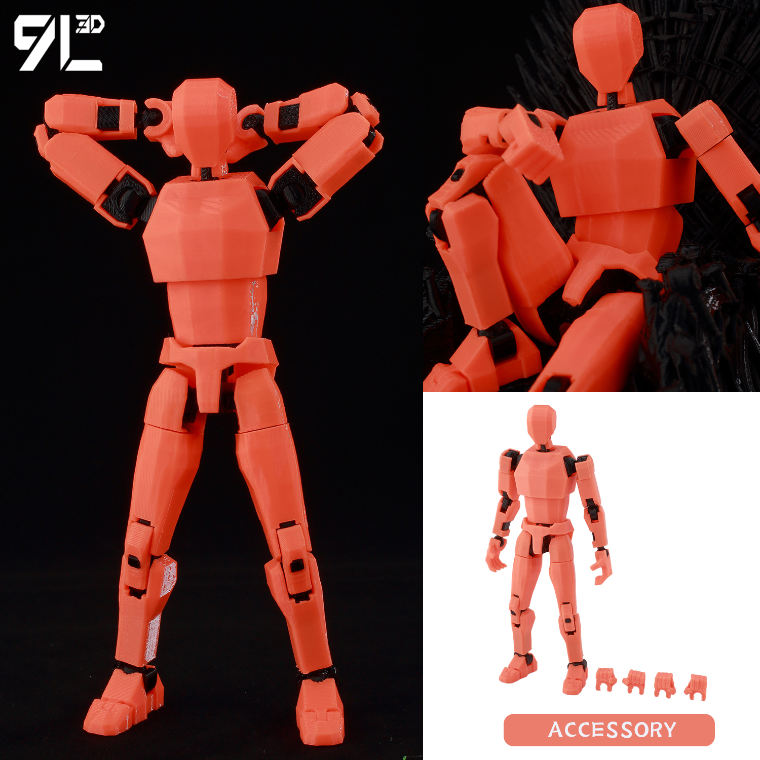 9L 3D Printed Articulated Dumm - 3D Printing Joint บทวิจารณ์และราคา