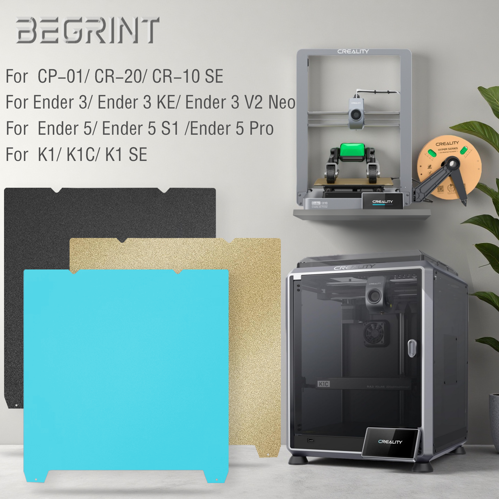 For Creality K1 K1C Build Plat - Pei Sheet บทวิจารณ์และราคา