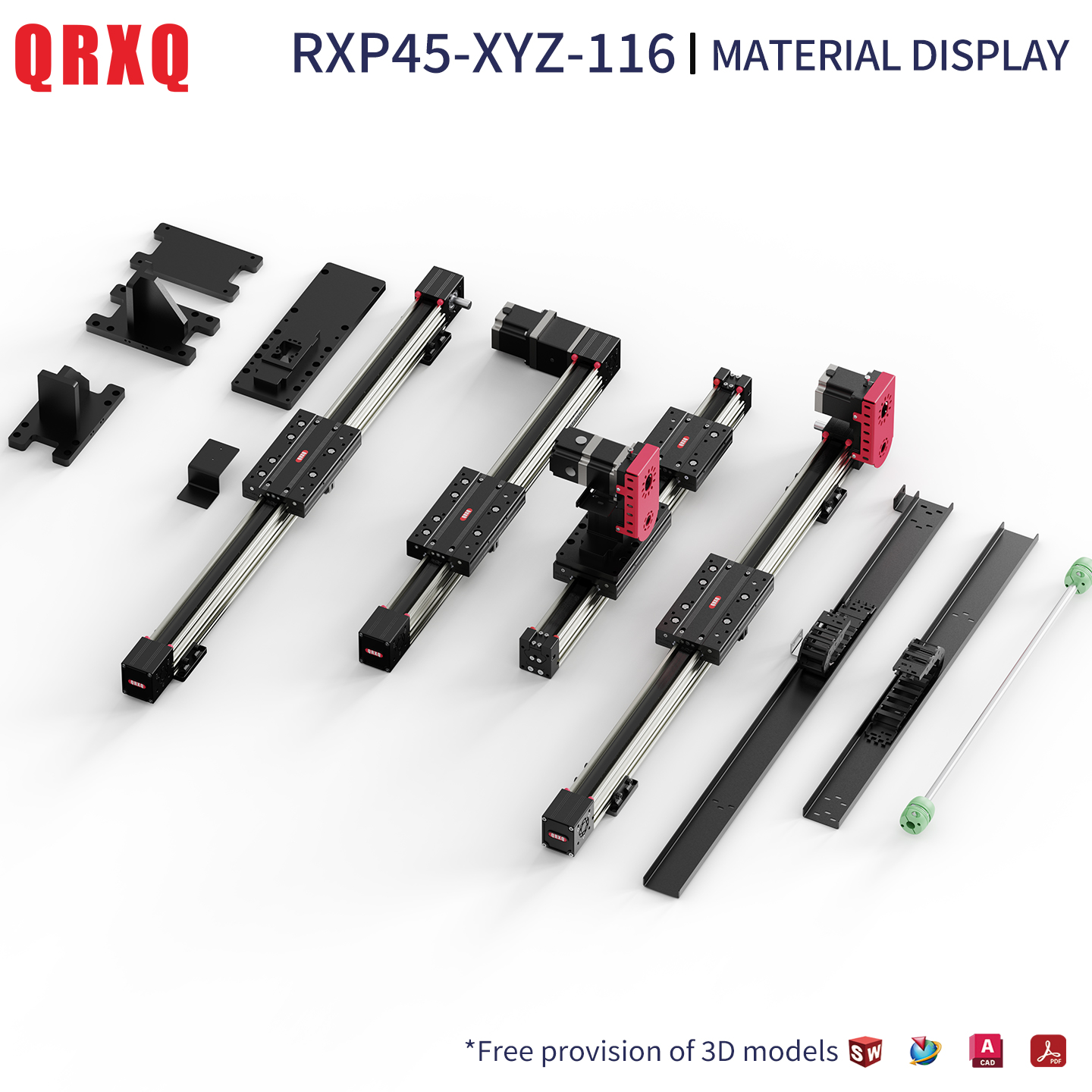 QRXQ RXP-XYZ-116 Dual X-axis G - 3D Printing X Axis บทวิจารณ์และราคา