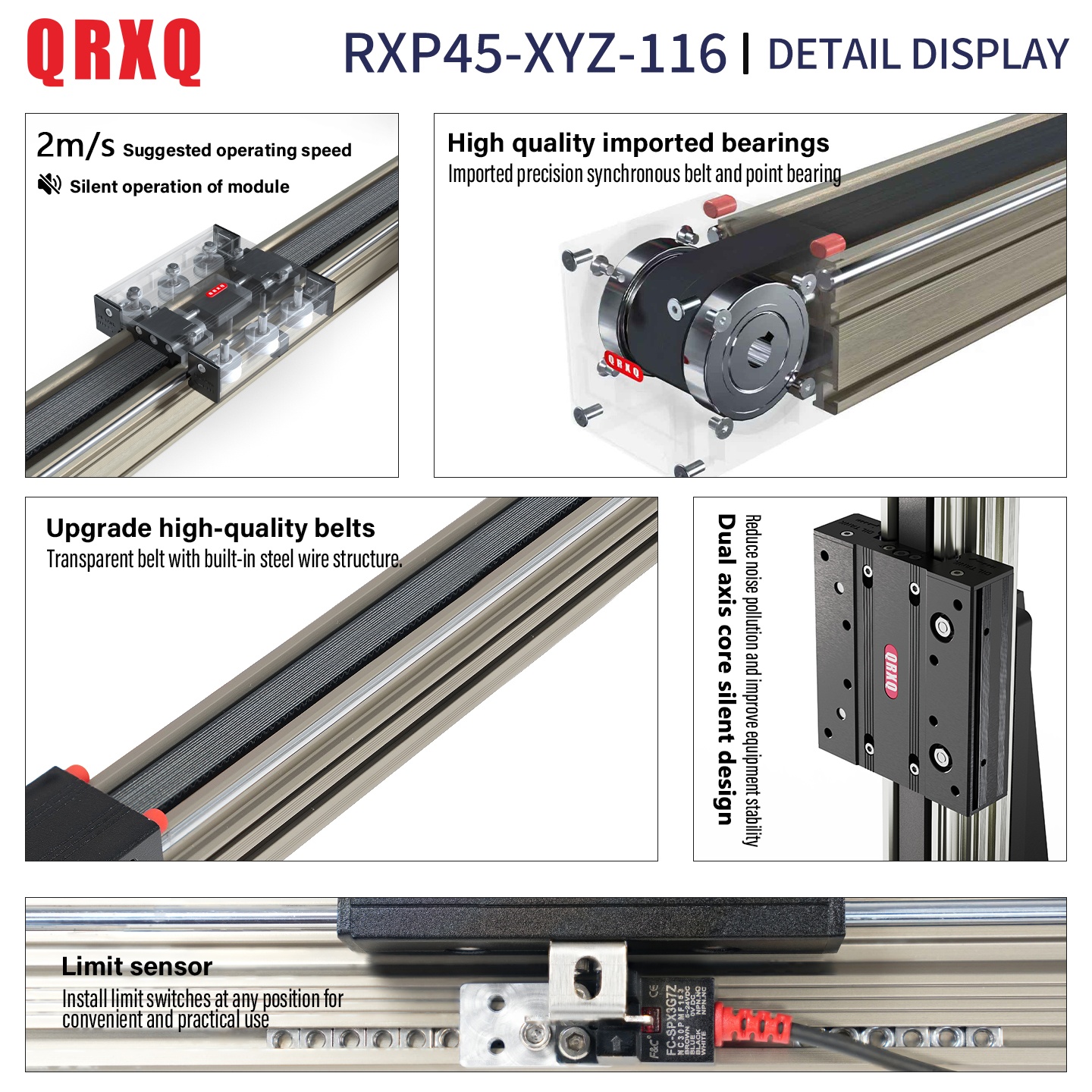QRXQ RXP-XYZ-116 Dual X-axis G - 3D Printing X Axis บทวิจารณ์และราคา