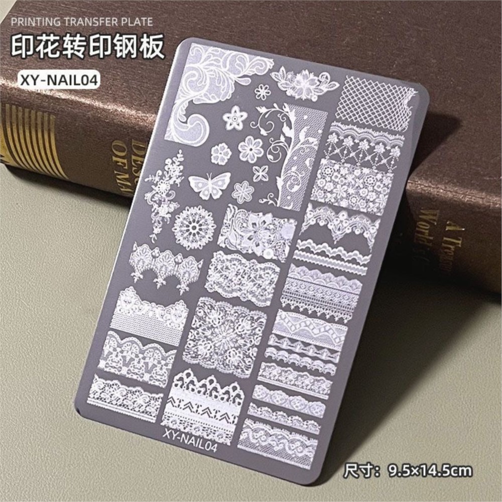 9*15cm 3D Lace Butterfly Nail  - 3D Printing Template บทวิจารณ์และราคา