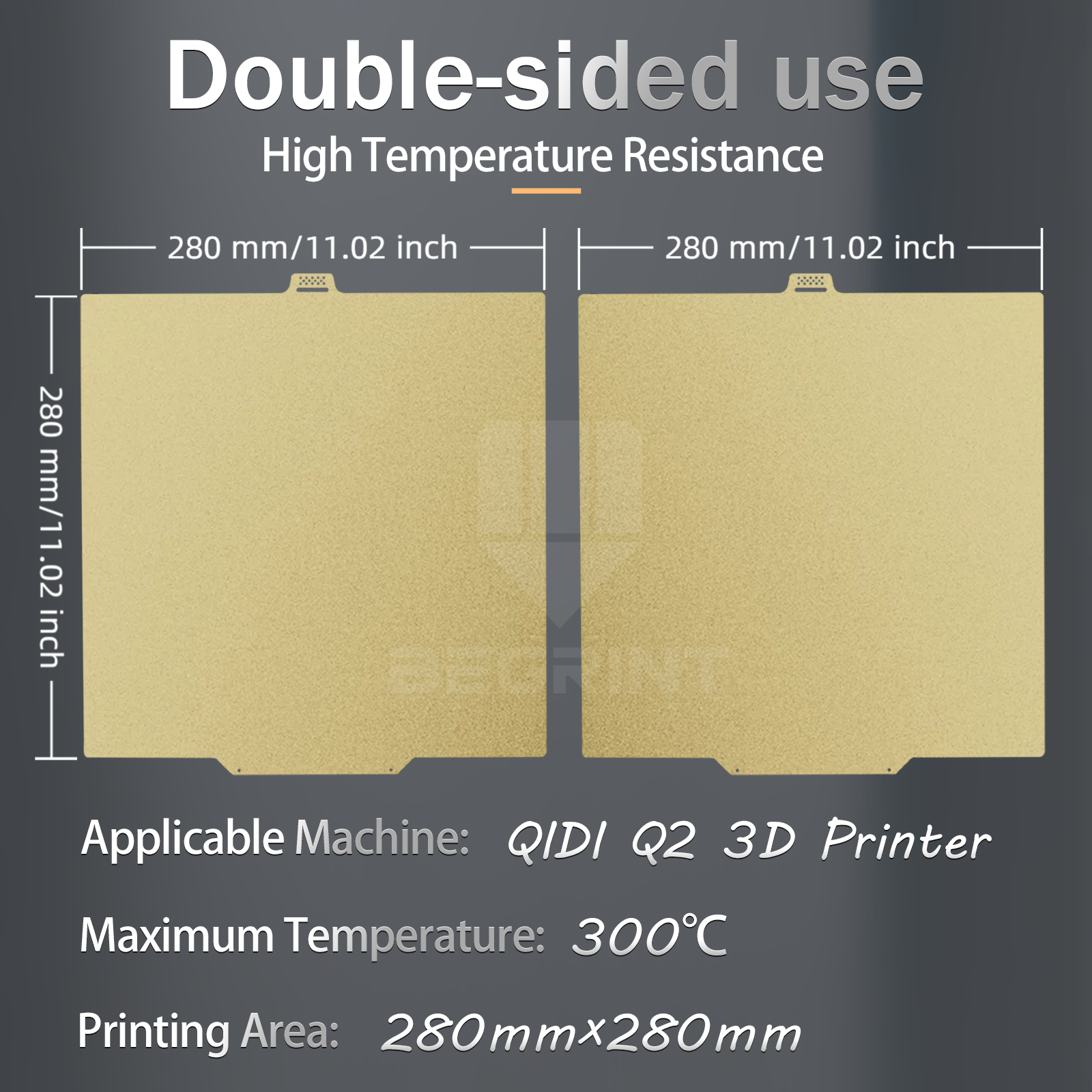 Build Plate For QIDI Q2 PEI PE - Pei Sheet บทวิจารณ์และราคา