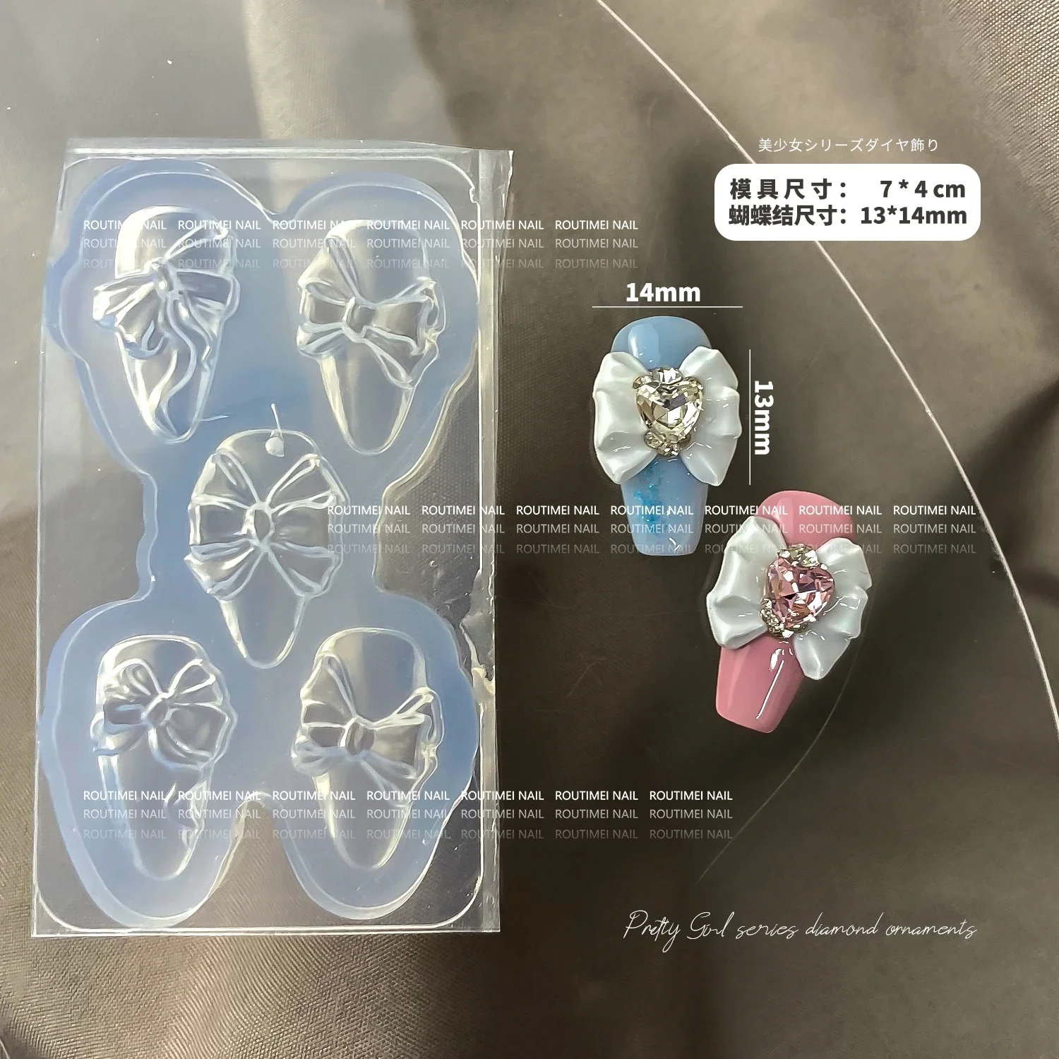 1pc Bowknot 3D Acrylic Mold  N - 3D Printing Template บทวิจารณ์และราคา
