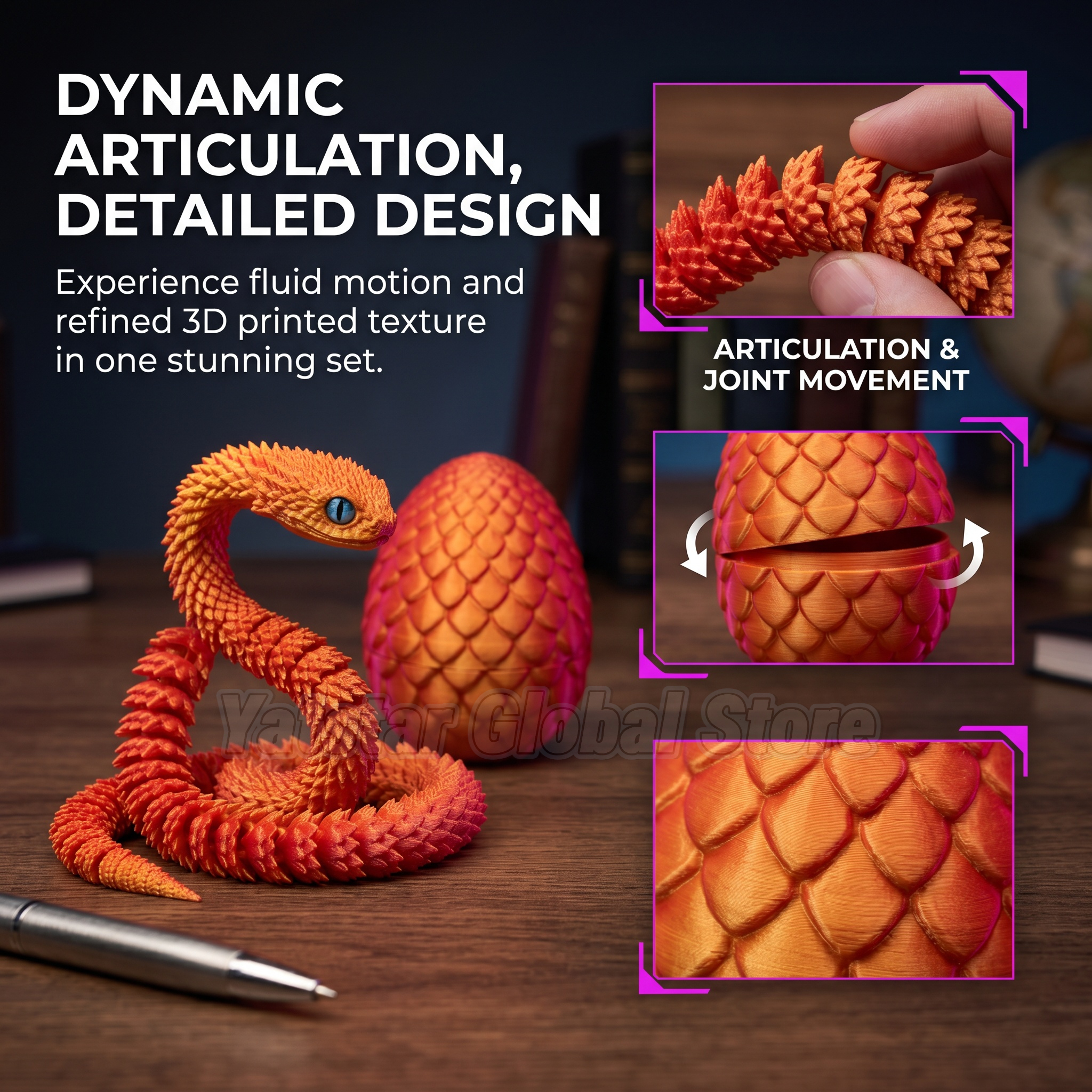 3D Printed Snake Egg Toy Creat - 3D Printing Joint บทวิจารณ์และราคา