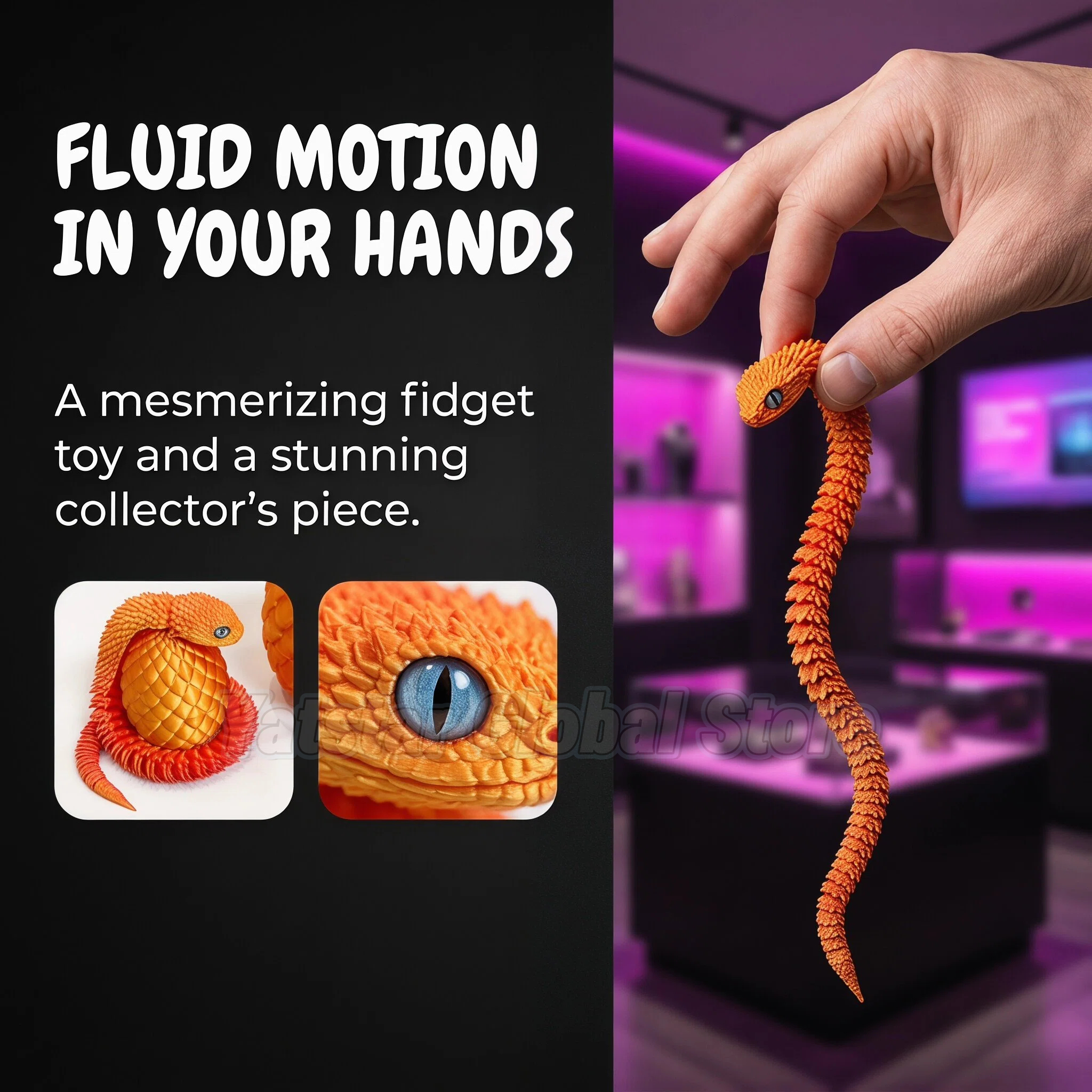 3D Printed Snake Egg Toy Creat - 3D Printing Joint บทวิจารณ์และราคา